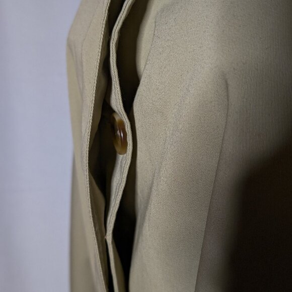 AQUASCUTUM Aqua 5 TRENCH coat MADE IN CANADA Sz 16 Sublime quality VINTAGE A GEM - Picture 5 of 16